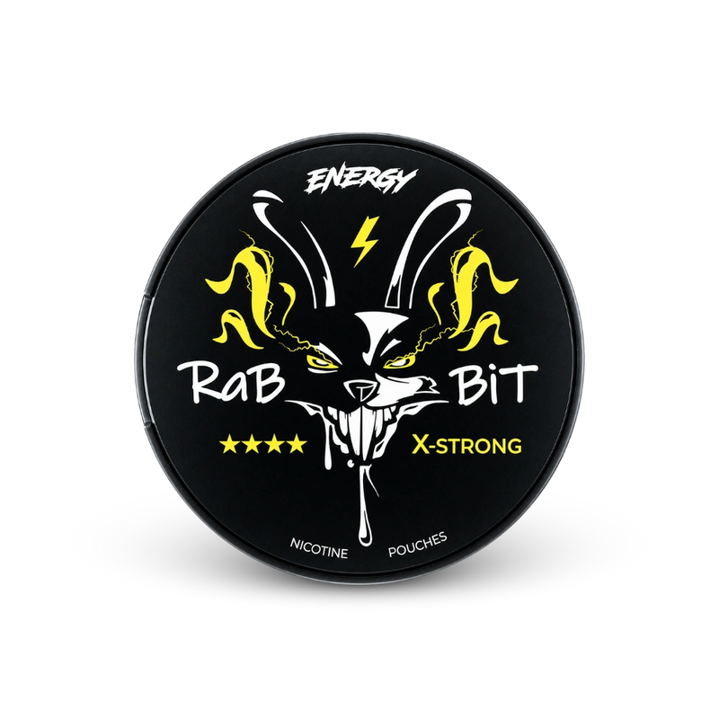 Rabbit Energy – can of nicotine pouches