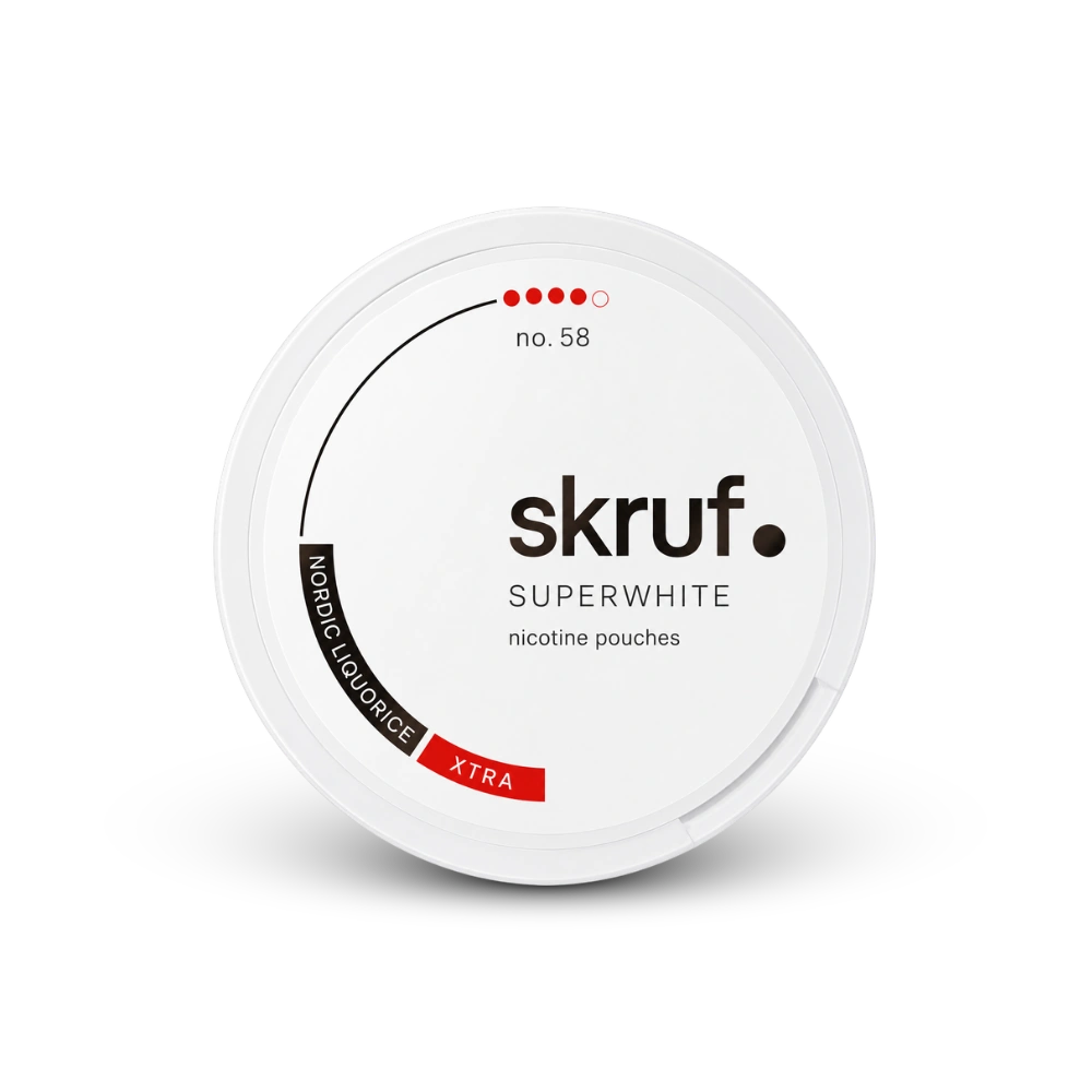 SKRUF Nordic Liqourice S4 – can of nicotine pouches