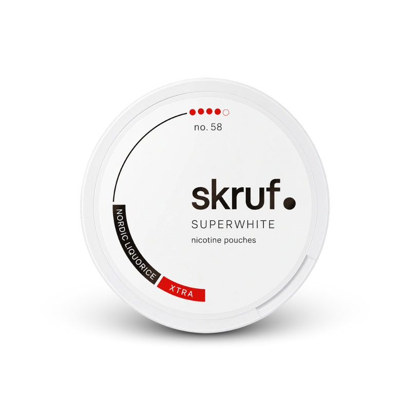 SKRUF Nordic Liqourice S4 – can of nicotine pouches