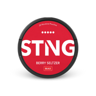 STNG Berry Seltzer MAX – can of nicotine pouches