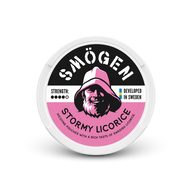 Smögen Stormy Licorice – lata de sachês de nicotina