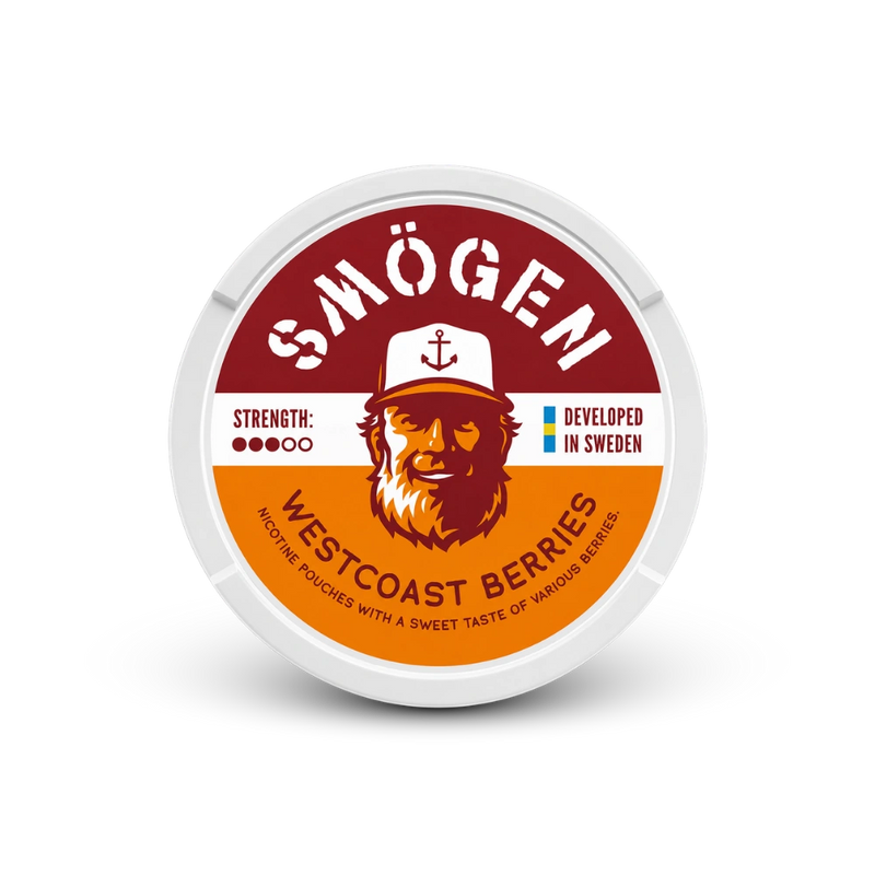 Smögen Westcoast Berries – can of nicotine pouches