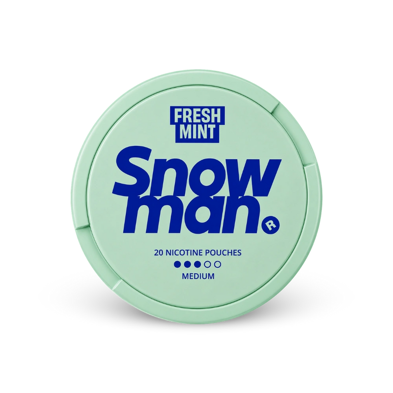 Snowman Fresh Mint 9mg – can of nicotine pouches