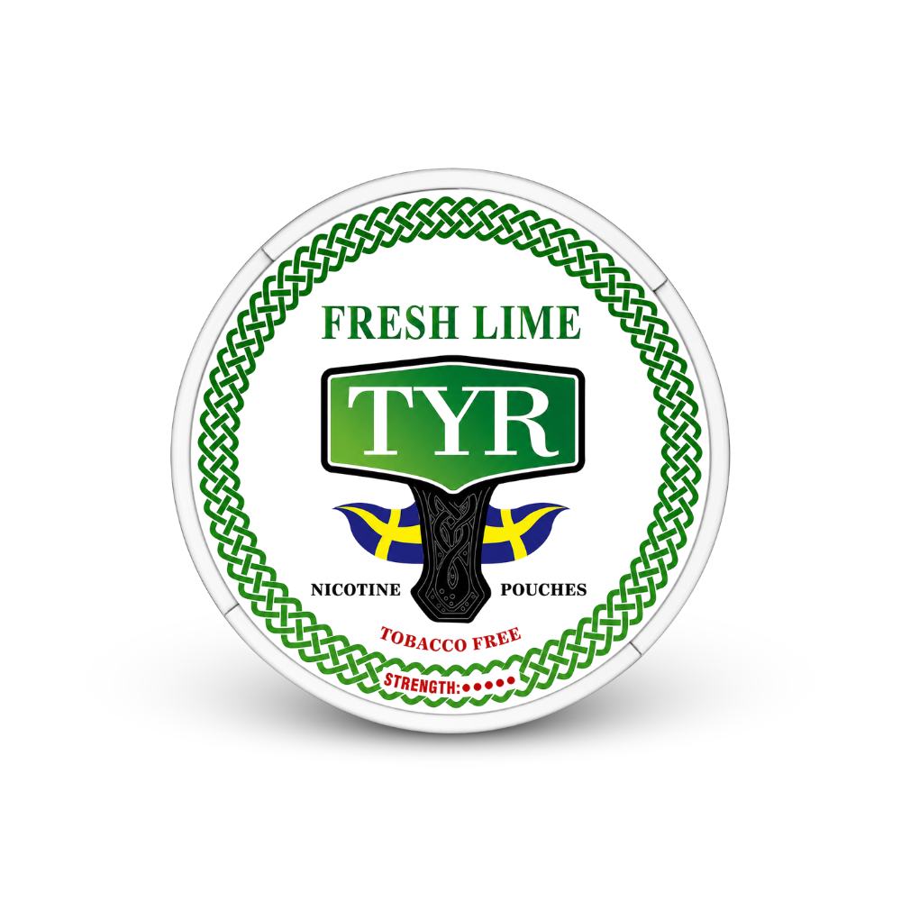 TYR Fresh Lime – can of nicotine pouches