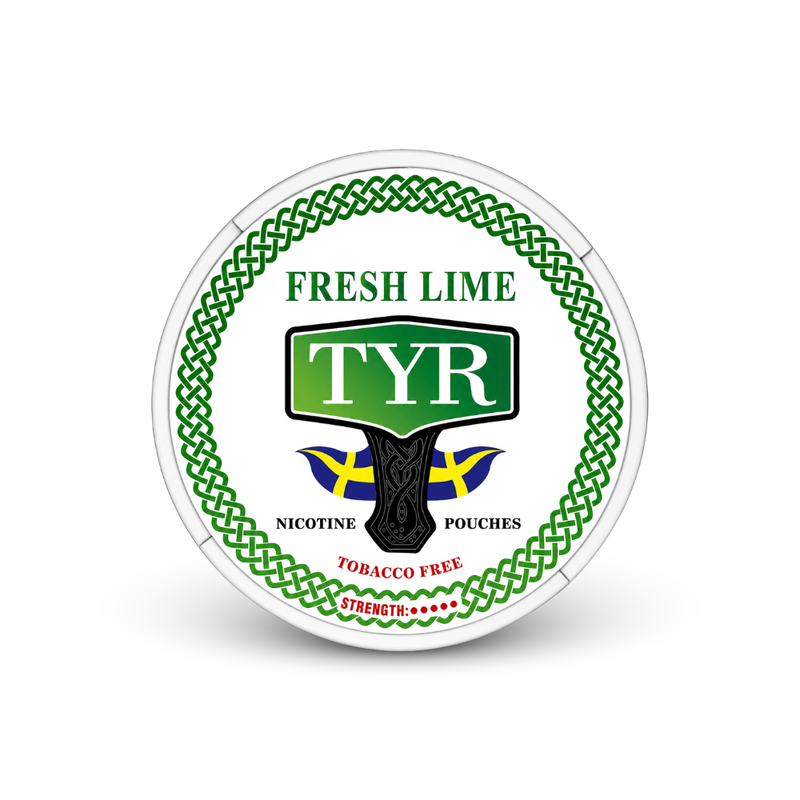 TYR Fresh Lime – can of nicotine pouches