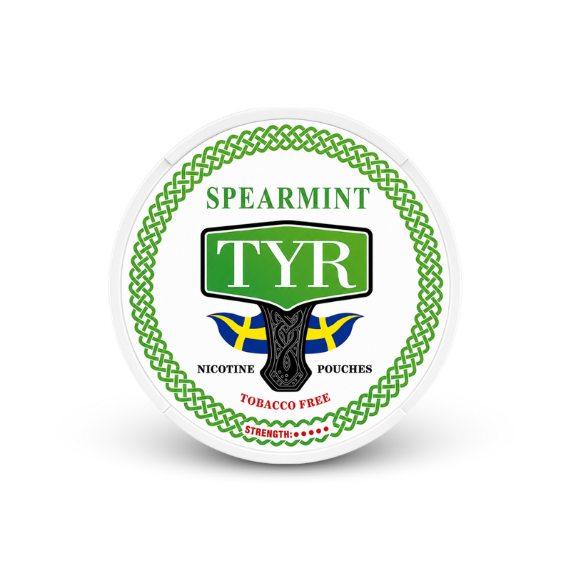 TYR SPEARMINT – can of nicotine pouches