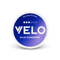 VELO Frambuesa Azul – lata de bolsitas de nicotina