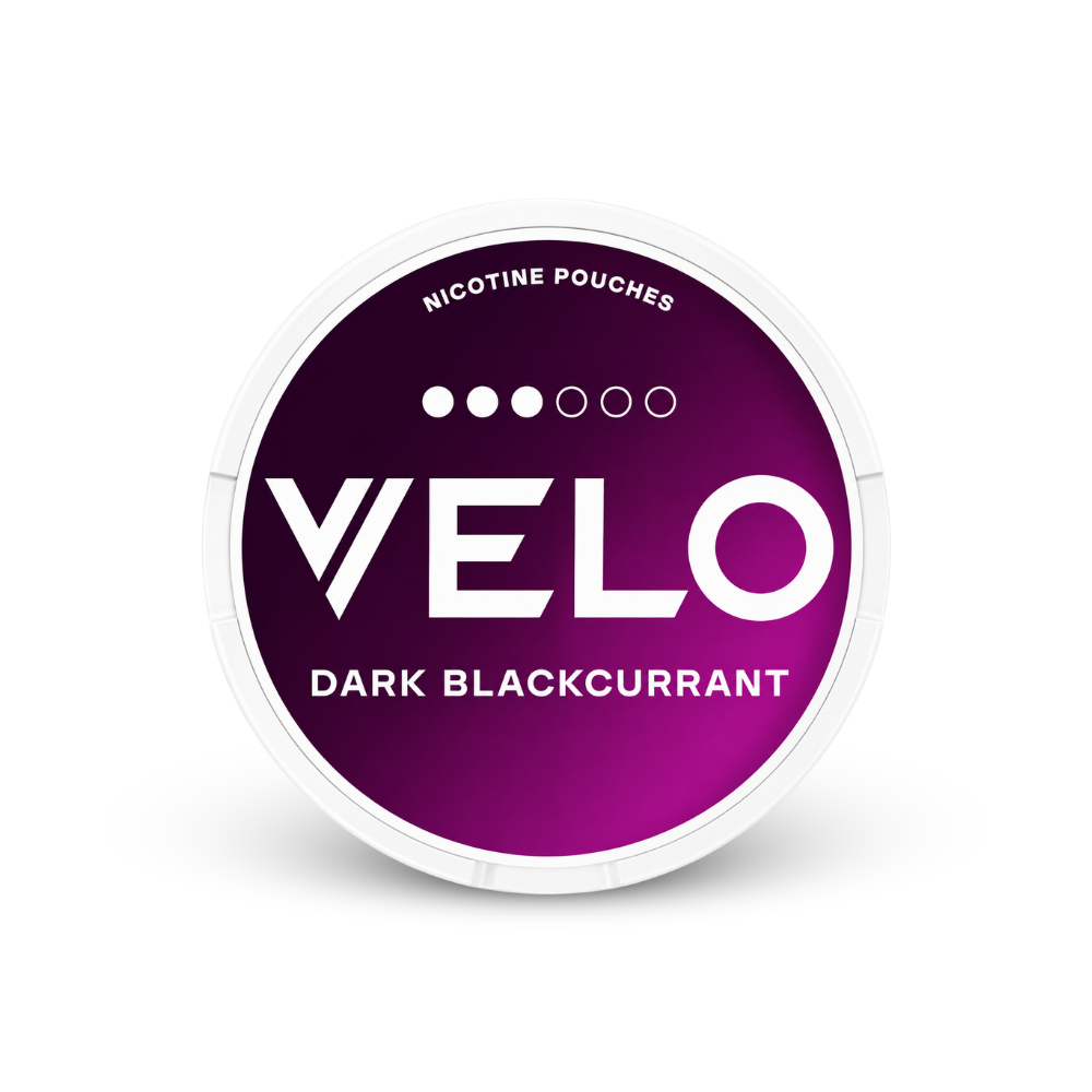 VELO Dark Blackcurrant – lata de bolsitas de nicotina