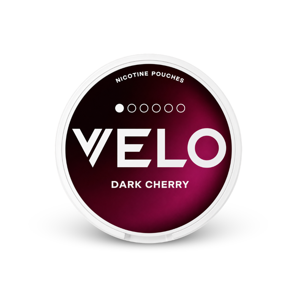 VELO Dark Cherry Mini – κουτάκι με σακουλάκια νικοτίνης