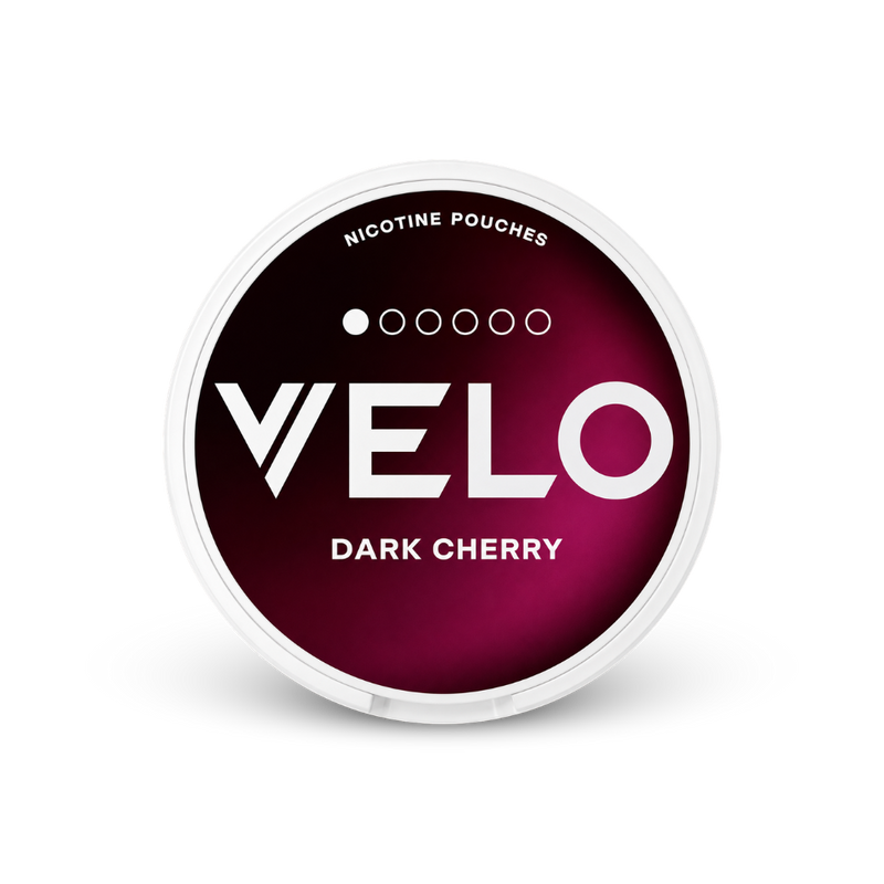 VELO Dark Cherry Mini – κουτάκι με σακουλάκια νικοτίνης