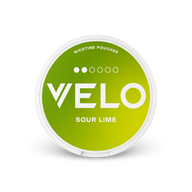 VELO Sour Lime Slim – can of nicotine pouches