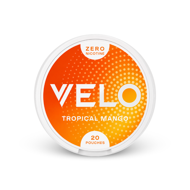 VELO Tropical Mango Zero – lata de bolsas de nicotina