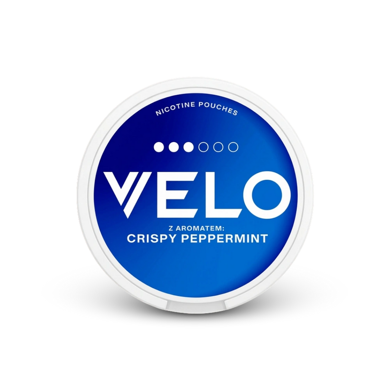 Velo Crispy Peppermint – can of nicotine pouches