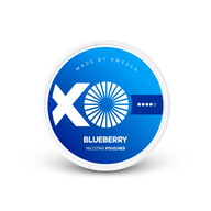 XO Blueberry – can of nicotine pouches
