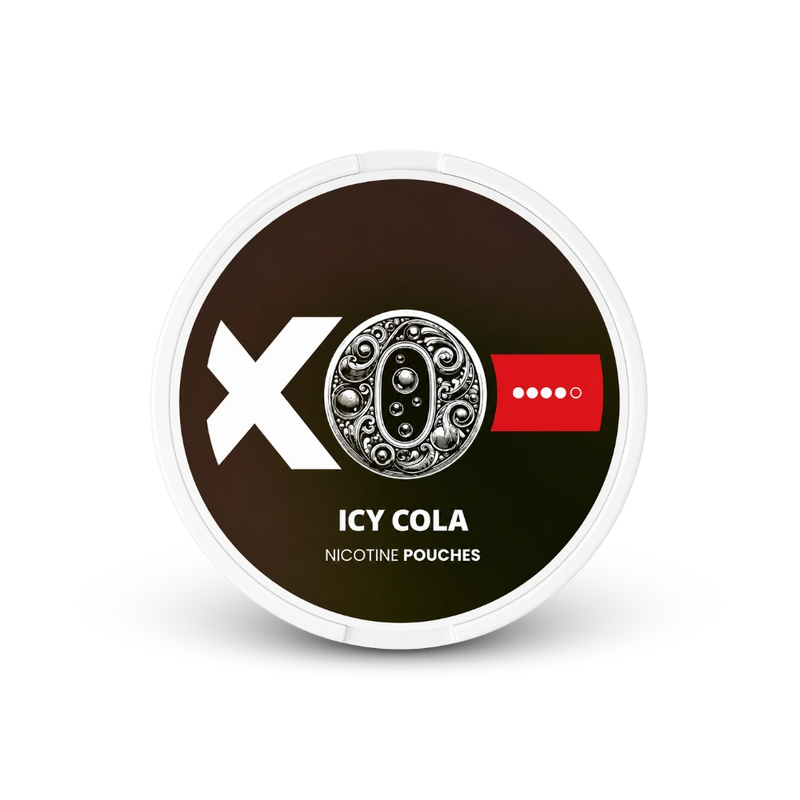 XO Icy Cola – can of nicotine pouches