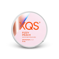 XQS Fizzy Peach Slim Strong – can of nicotine pouches