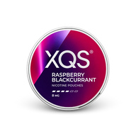 XQS Raspberry Blackcurrant Slim Strong – can of nicotine pouches