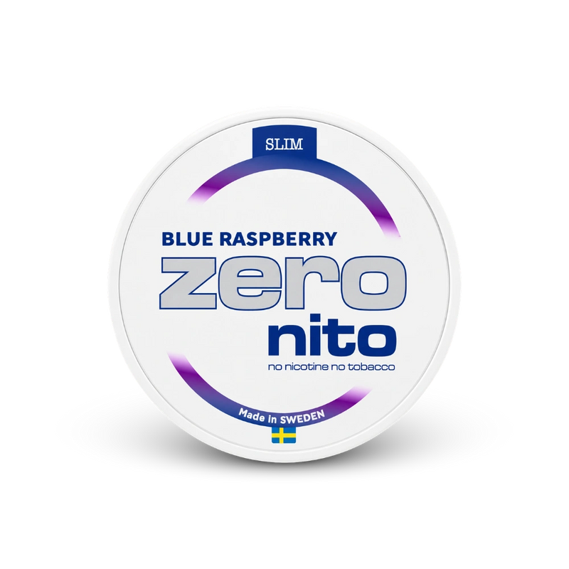 Zeronito Blue Raspberry Slim – can of nicotine pouches