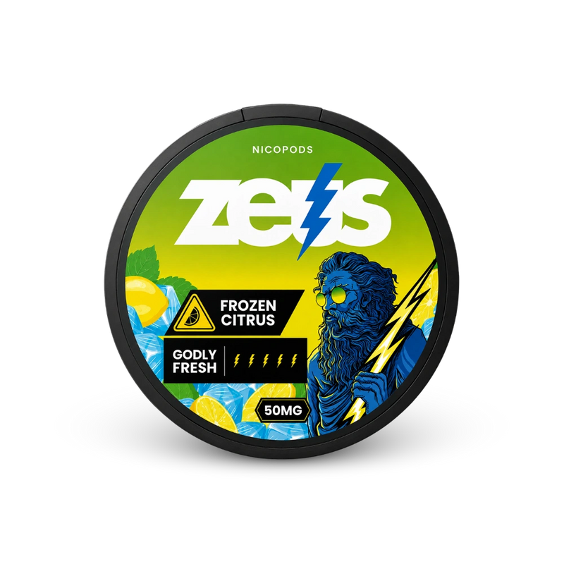 Zeus Frozen Citrus Extra Strong – Zitrus-Aroma, Extra Stark, 20 Beutel/Dose