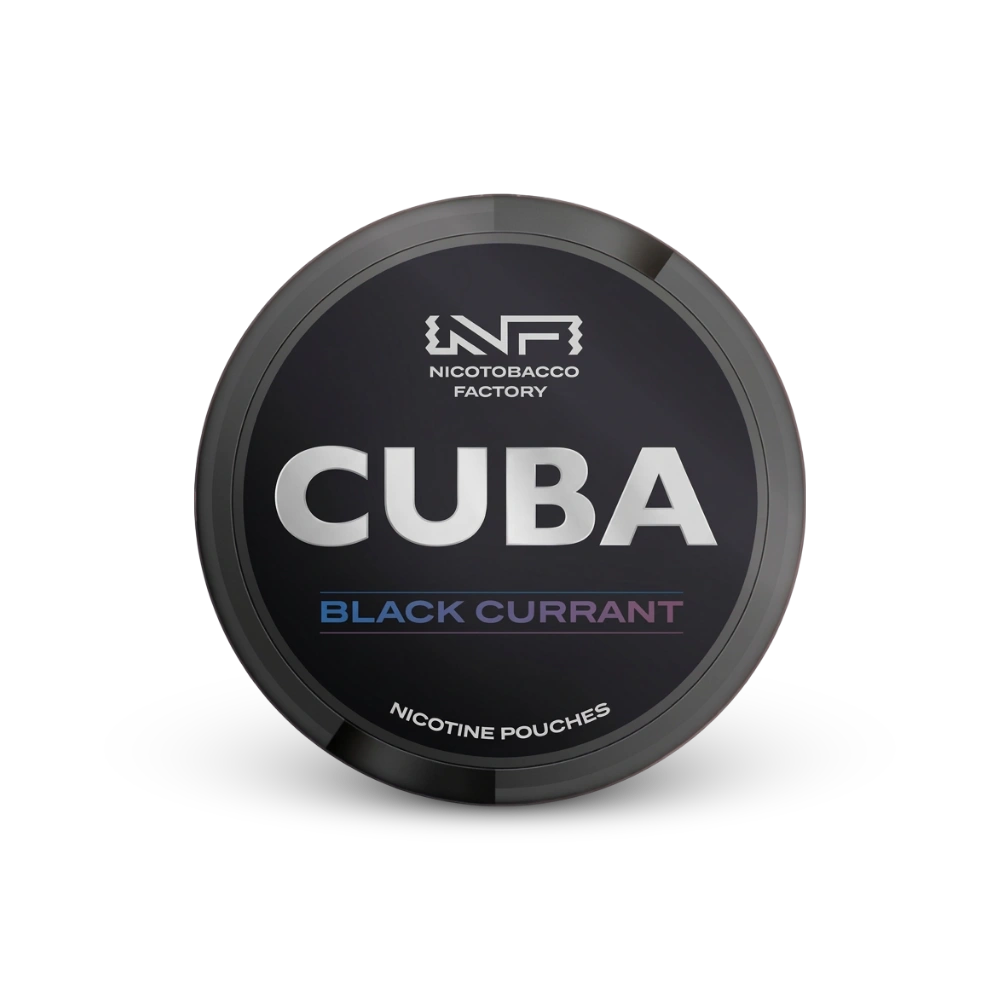 Cuba Black Μαύρη Φραγκοστάφυλο – κουτί σακουλάκια νικοτίνης