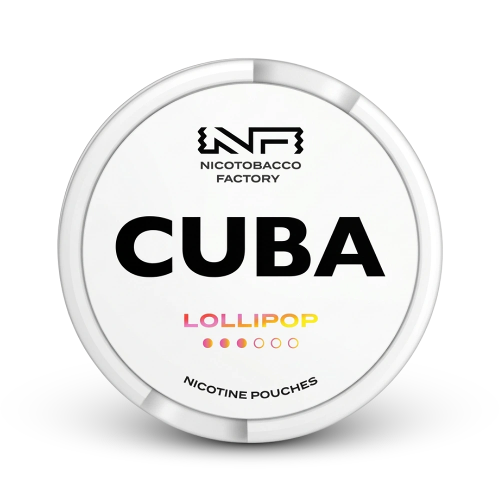 Cuba Lollipop Nicotine Pouches Dose von Nicotobacco Factory mit Lollipop-Geschmack
