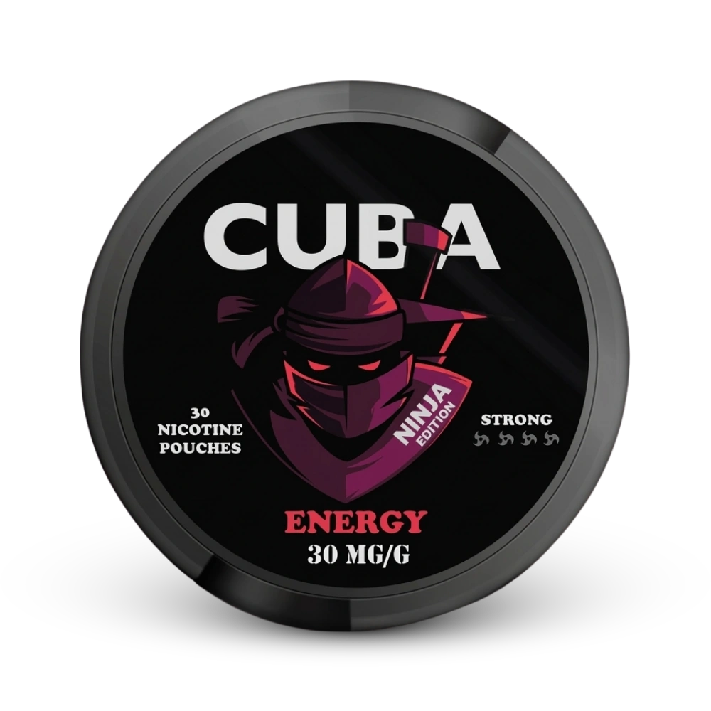 Cuba Ninja Energy Nicotine Pouches, 30 mg/g Stärke, Ninja Edition, 30er Dose
