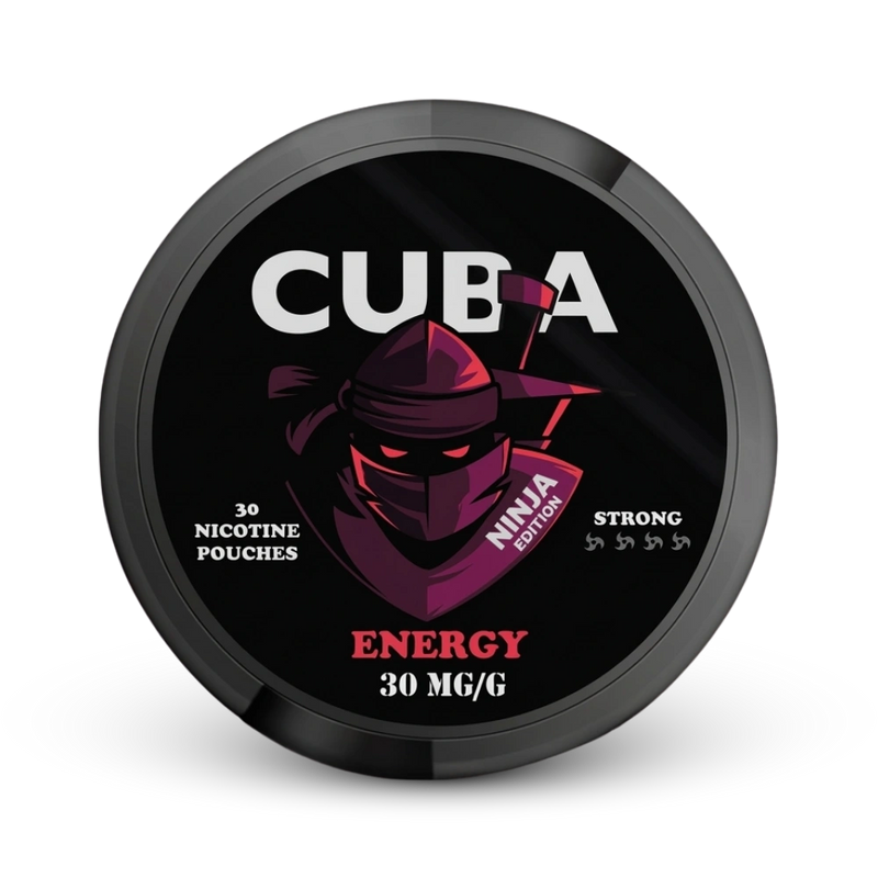 Cuba Ninja Energy Nicotine Pouches, 30 mg/g Stärke, Ninja Edition, 30er Dose