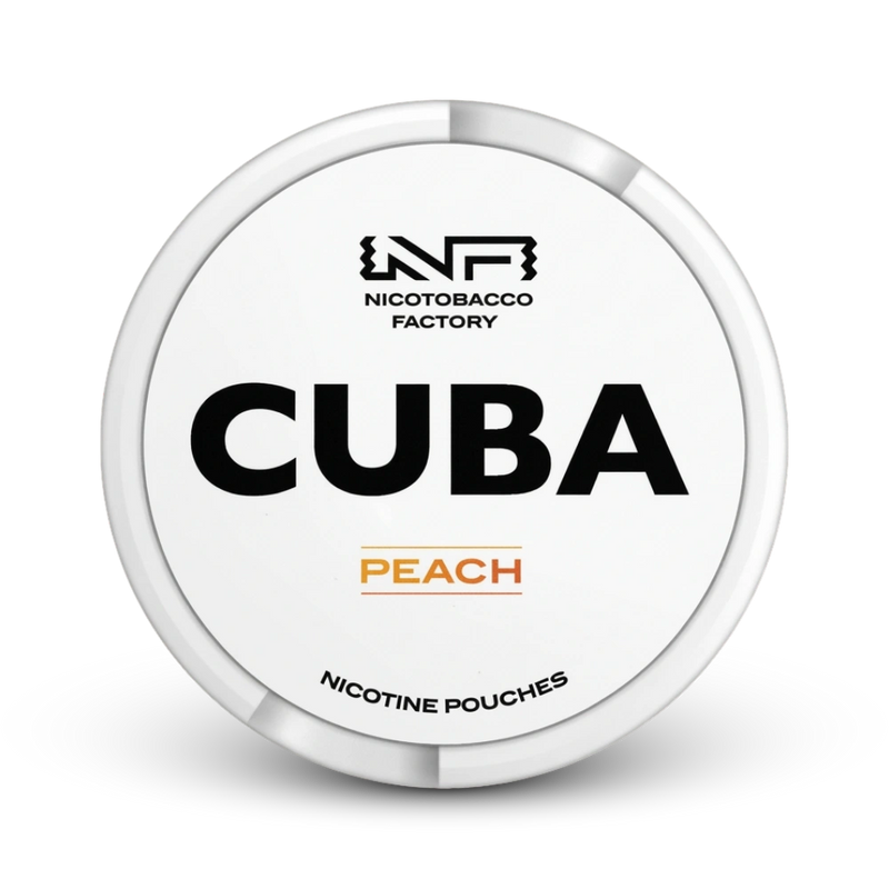 Cuba Peach Nicotine Pouches Dose mit Pfirsich-Aroma von Nicotobacco Factory