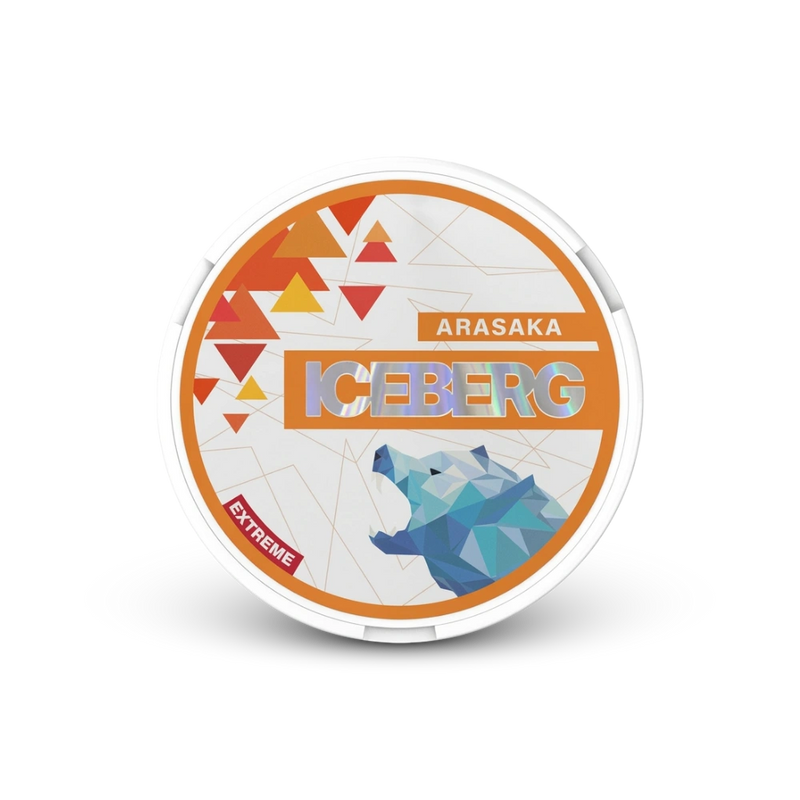 Iceberg Arasaka – can of nicotine pouches
