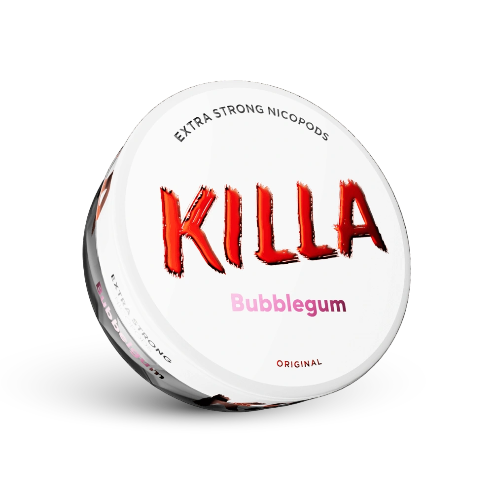 Killa Bubblegum Extra Strong Nicotine Pouches 16mg Dose mit Kaugummi-Geschmack
