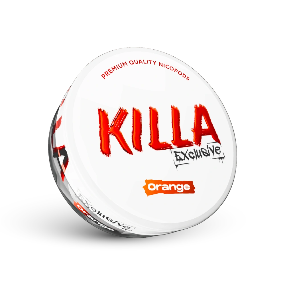 Killa Exclusive Orange Nicotine Pouches Dose mit Orange-Aroma, Premium Quality