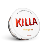 Killa Mango Ice Никотинови торбички Extra Strong, 16 mg, Доза с бял дизайн и червен логотип