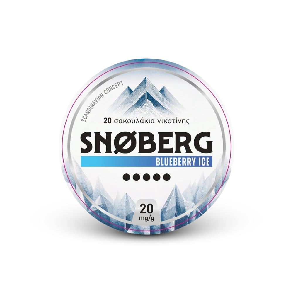 SNOBERG Blueberry Ice 13mg – can of nicotine pouches
