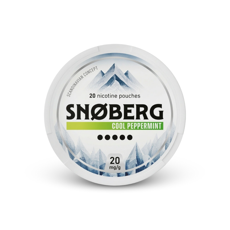SNOBERG Cool Peppermin 13mg – lata de sachês de nicotina