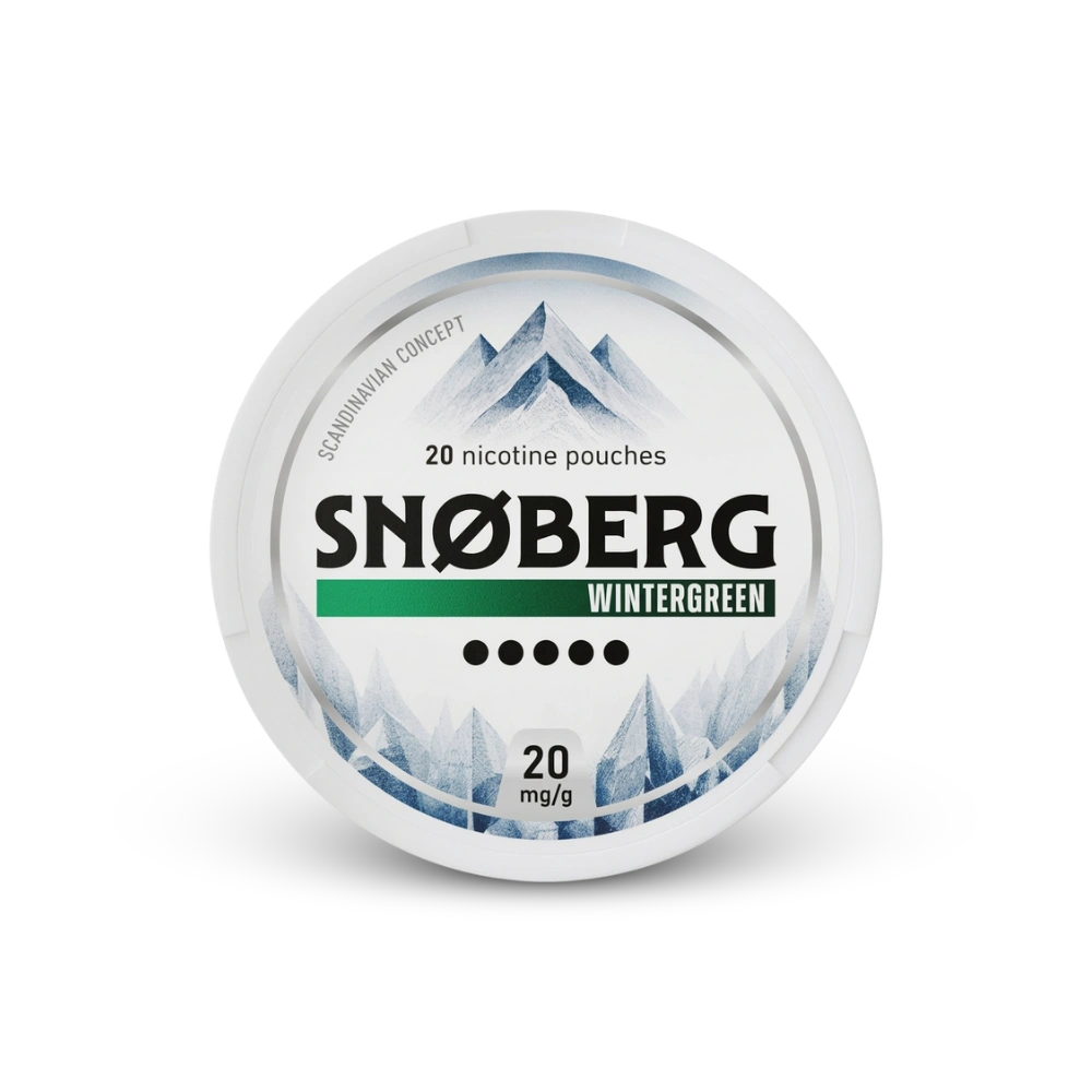 SNOBERG WinterGreen 13mg – lata de sachês de nicotina