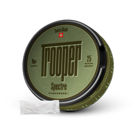 Trooper Spectre Nicotine Pouches Menthol, 25er Dose, Swiss Made, starke Stärke mit weißen Pouches