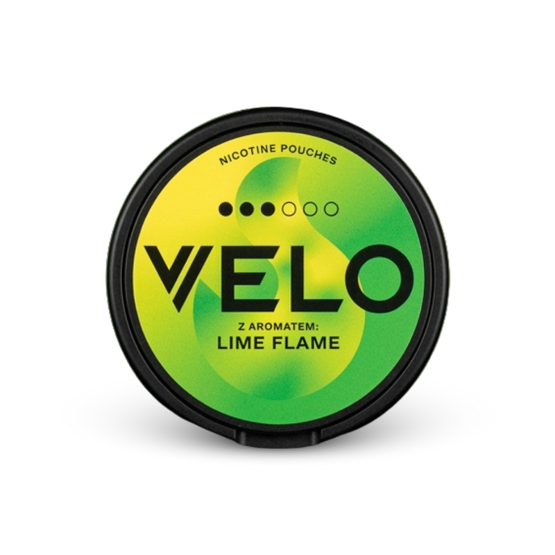 VELO Lime Flame – can of nicotine pouches