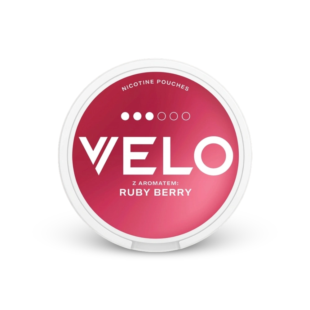 Velo Ruby Berry – lata de saquinhos de nicotina