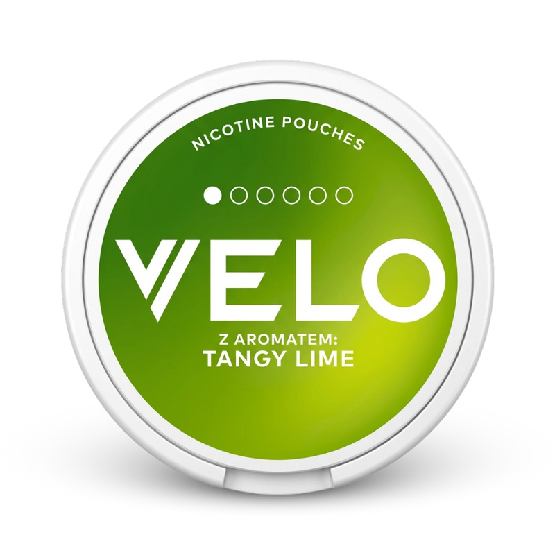 VELO Nicotine Pouches Tangy Lime Dose mit grünem Label, mittlere Stärke Aroma-Variante